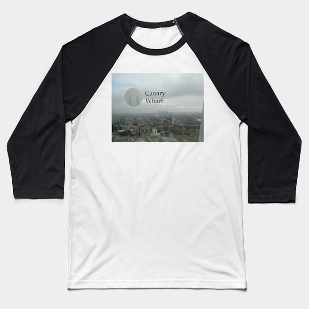 Canary Wharf London Baseball T-Shirt by fantastic-designs